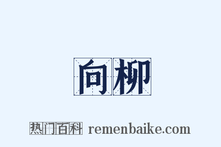 向柳是什么意思的图片